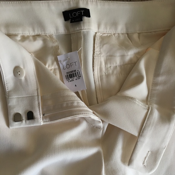 Loft Button Cuff Wide Leg Pants Size 4 - Picture 10 of 14